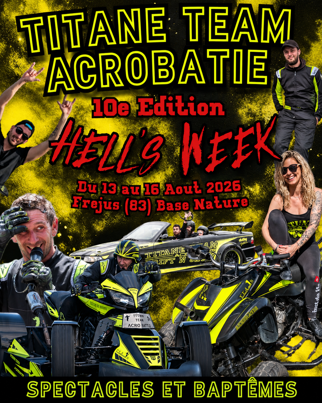 Affiche Hell's Week 10e édition à Fréjus, avec la Titane Team